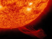 Una erupción de plasma solar en el 2012.