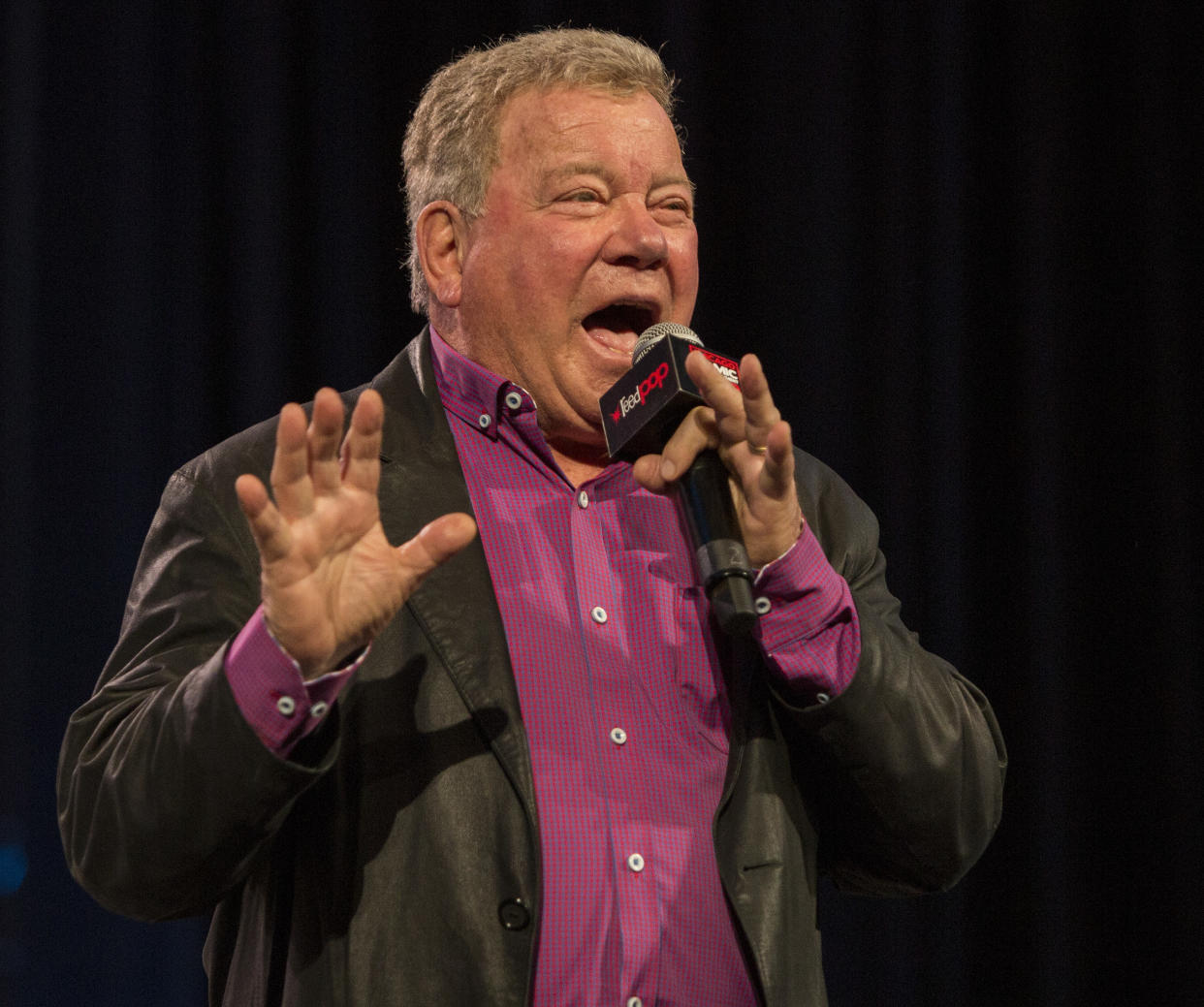 CHICAGO, IL - MARCH 01:  Actor William Shatner during C2E2 at McCormick Place on March 01, 2020 in Chicago, Illinois.  (Photo by Barry Brecheisen/WireImage)
