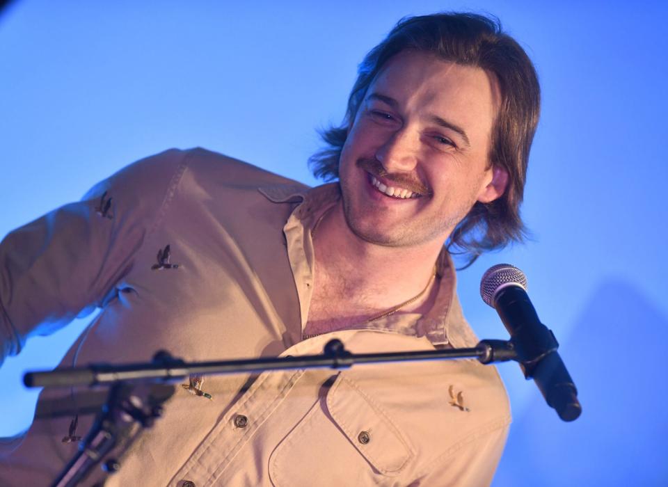 Morgan Wallen speaks during the 13th CMA Triple Play Awards at Saint Elle on March 01, 2023 in Nashville, Tennessee.