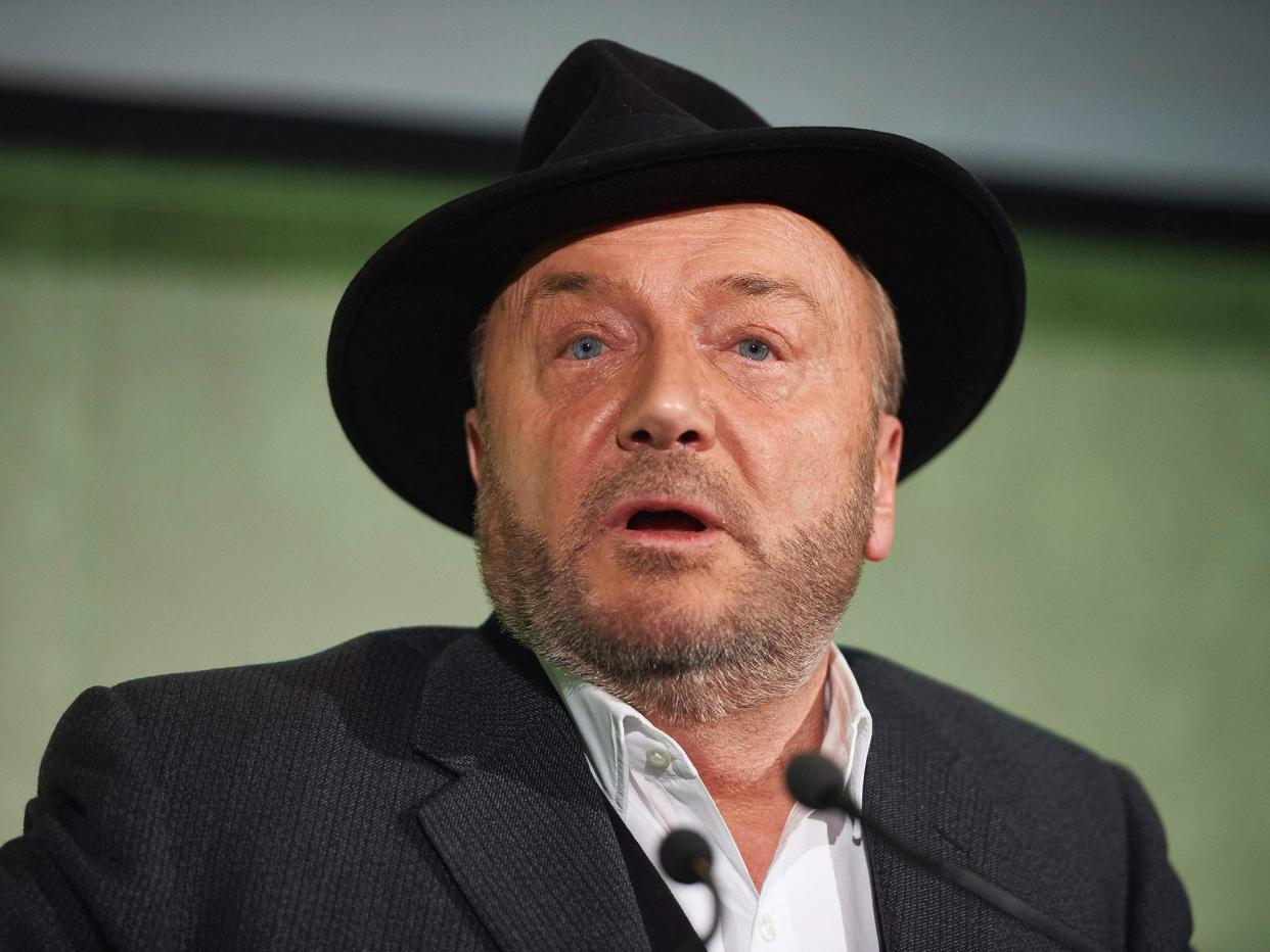 George Galloway is to stand for Parliament again in the Manchester Gorton by-election: AFP/Getty