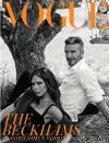 <p>Die Abonnenten erhielten ein besonderes Cover, auf dem Victoria und David Beckham zu sehen waren. Die (sehr niedliche) Harper machte einen Gastauftritt im Hintergrund. [Foto: Britische Vogue] </p>