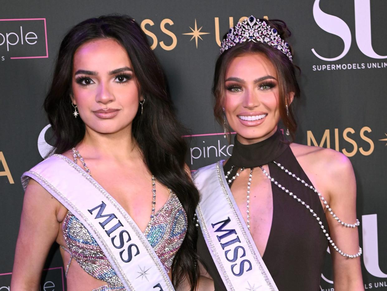 Miss USA Noelia Voigt and Miss Teen USA UmaSofia Srivastava