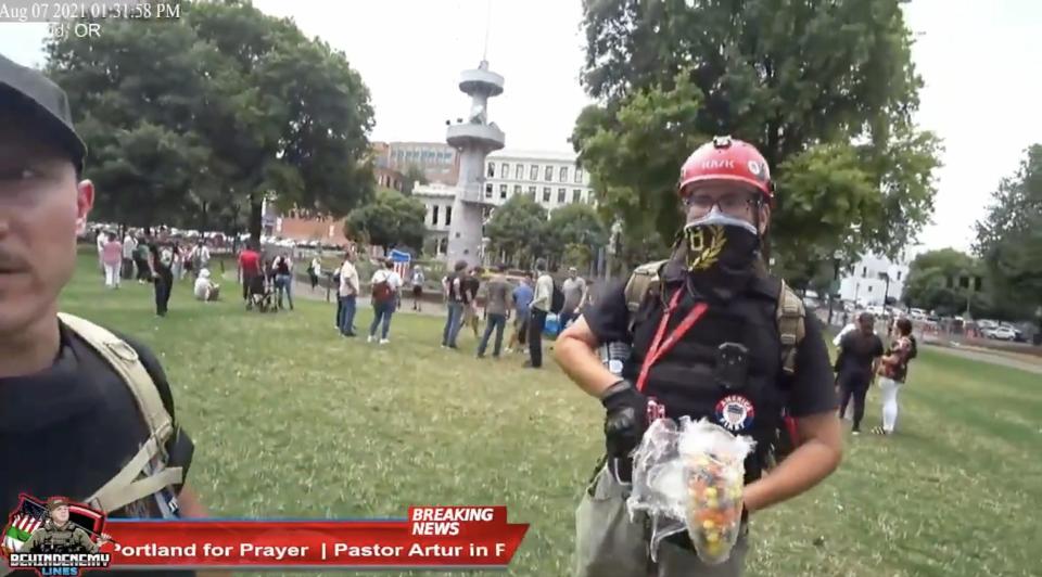 Proud Boys and Antifa clash Portland