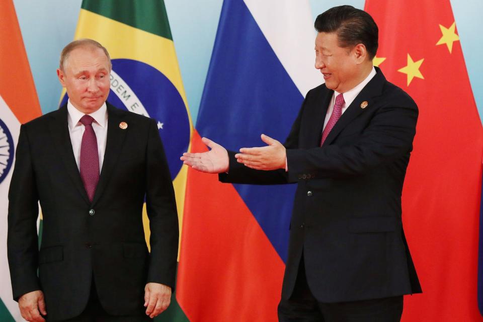 Russia Vladimir Putin China Xi Jinping BRICS