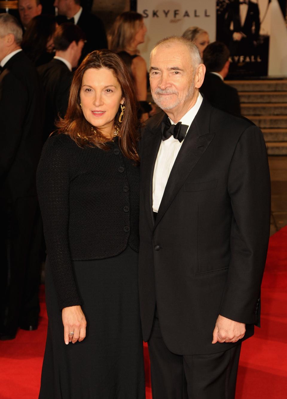 LONDON, ENGLAND - OCTOBER 23: Producers Barbara Broccoli and Michael G. Wilson attend the Royal World Premiere of 'Skyfall' at the Royal Albert Hall on October 23, 2012 in London, England. (Photo by Eamonn McCormack/Getty Images)