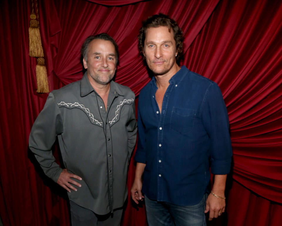 Richard Linklater (with Matthew McConaughey at the premiere of “<i>White Boy Rick”</i> last month) is taking aim at Ted Cruz. (Photo: Gary Miller/Getty Images)