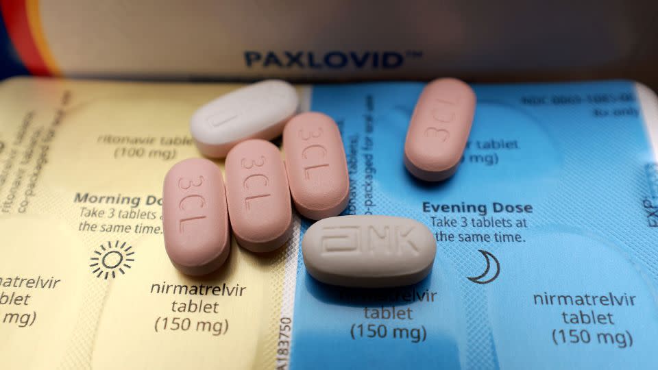 The antiviral medication Paxlovid can reduce the length and severity of Covid-19. - Joe Raedle/Getty Images