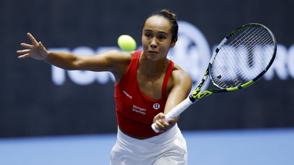 Fernandez was undefeated over the week as she guided Canada to victory. - Marcelo Del Pozo/Reuters