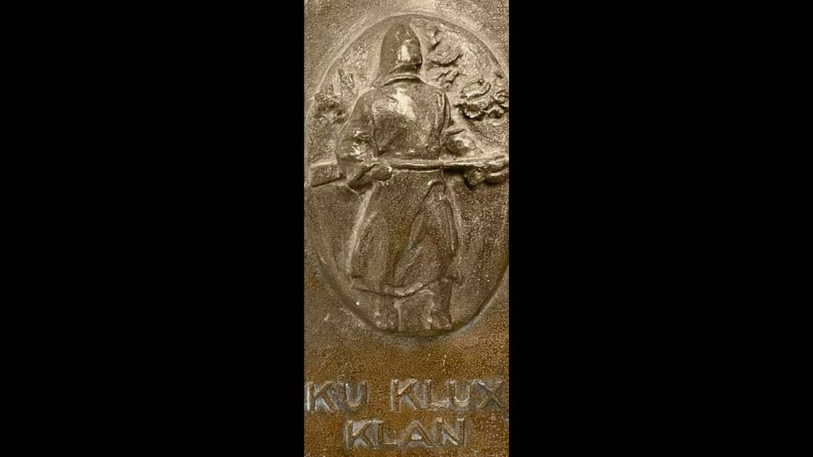 The KKK imagery on display at West Point.