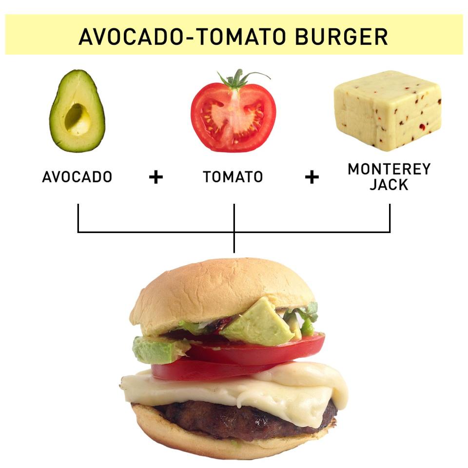 25. Avocado-Tomato Burger