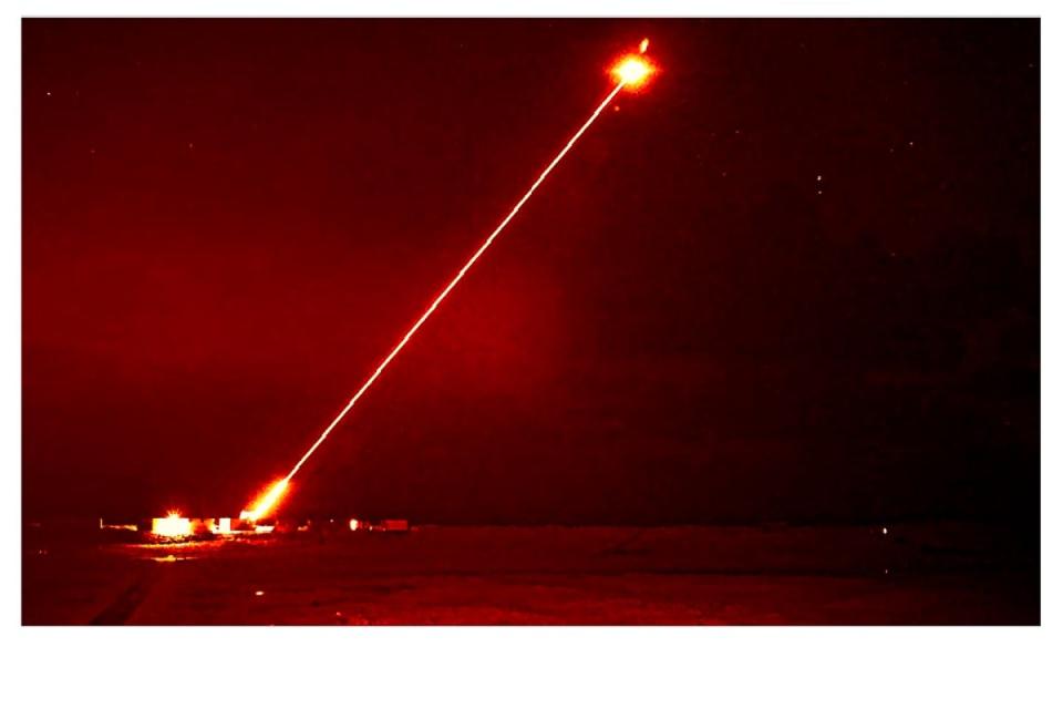 UK’s first high-power firing of a laser weapon against aerial targets (Ministry of Defence)