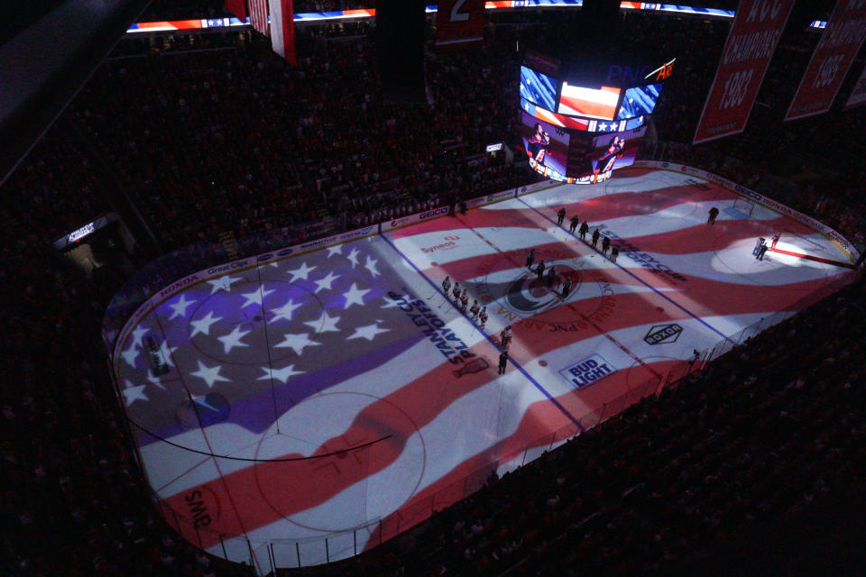 A minor league hockey coach told his players to check their social views at the door if they don't line up with his. (Getty)