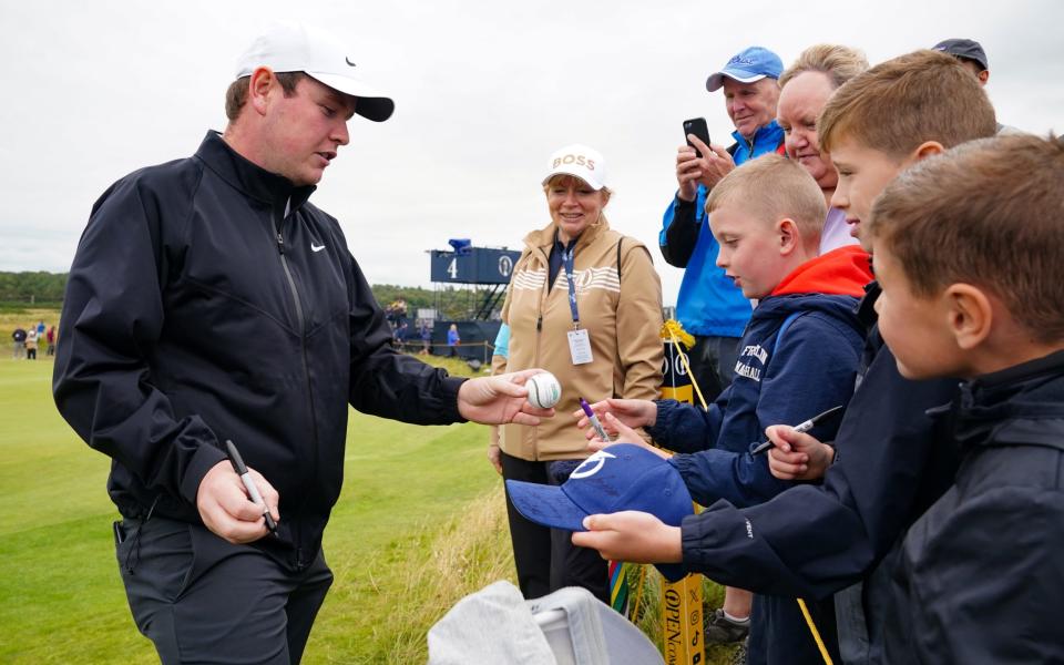 Robert MacIntyre with his home fans at the Scottish Open at Royal Troon