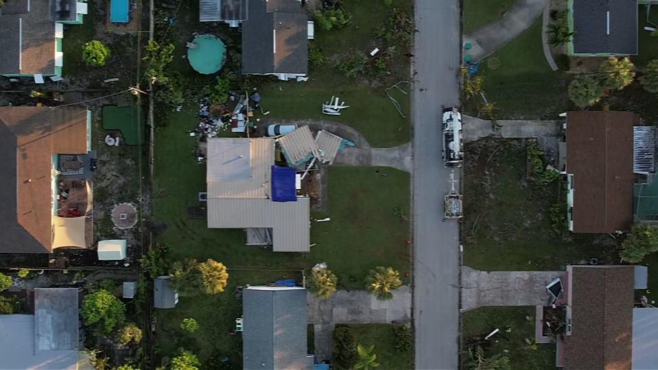 Some Brevard County residents are cleaning up storm damage after a possible tornado came through their neighborhood Wednesday evening.