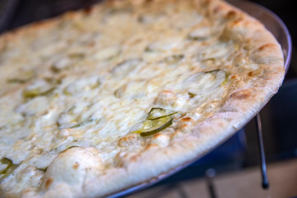 Joe Joe's Pickle Pie at Julio's Pizza Co. in Atlantic Highlands.