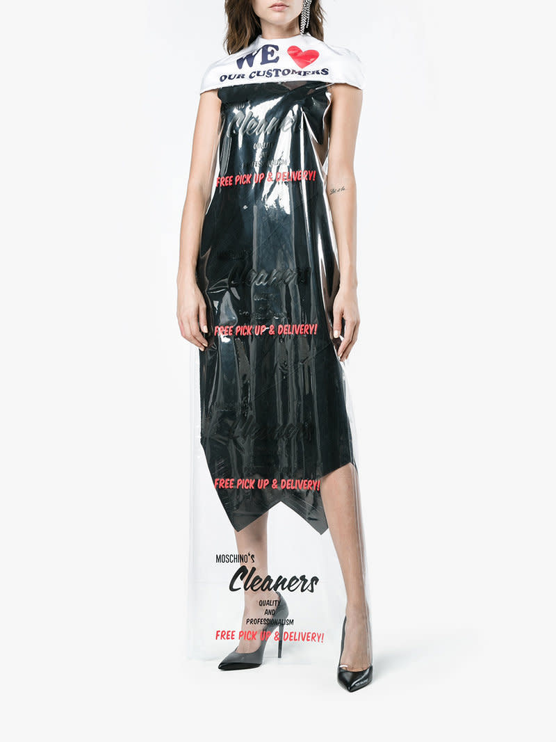 Moschino cape sheer overlay dress, <a href="https://www.brownsfashion.com/uk/shopping/cape-sheer-overlay-dress-12423159?utm_source=LinkshareUK&amp;utm_medium=Affiliate&amp;utm_campaign=TnL5HPStwNw&amp;utm_content=10&amp;utm_term=UKNetwork&amp;ranMID=35118&amp;ranEAID=TnL5HPStwNw&amp;ranSiteID=TnL5HPStwNw-hPeUNDU1SBfKWT.jQP.yCg&amp;utm_source=LinkshareUK&amp;utm_medium=Affiliate&amp;utm_campaign=TnL5HPStwNw&amp;utm_content=10&amp;utm_term=UKNetwork&amp;ranMID=35118&amp;ranEAID=TnL5HPStwNw&amp;ranSiteID=TnL5HPStwNw-9duE1hKU69P3yfkRNVW26Q" target="_blank">$736 at Browns Fashion</a> (Photo: Browns Fashion)