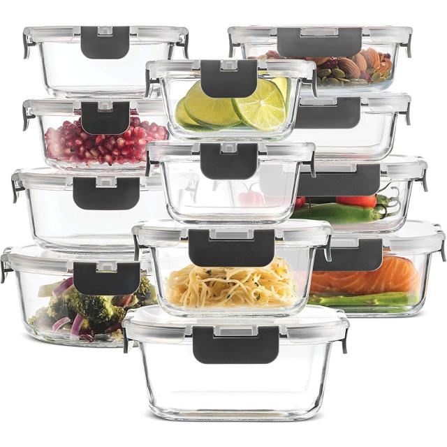 1790 Glass Meal Prep Containers, Food Storage Containers with