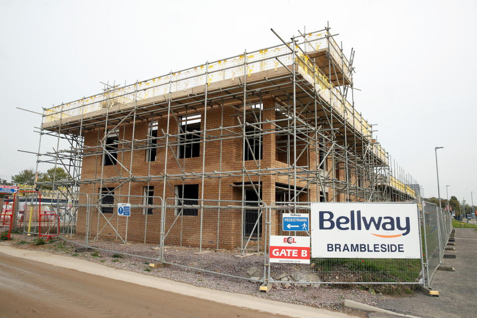 Bellway  A building is seen at a Bellway housing development construction site in Dunstable, Britain October 19, 2020. REUTERS/Matthew Childs