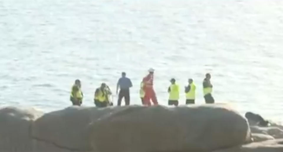 Police, SES and a rescue helicopter were all called in to help search for him. Source: 7 News