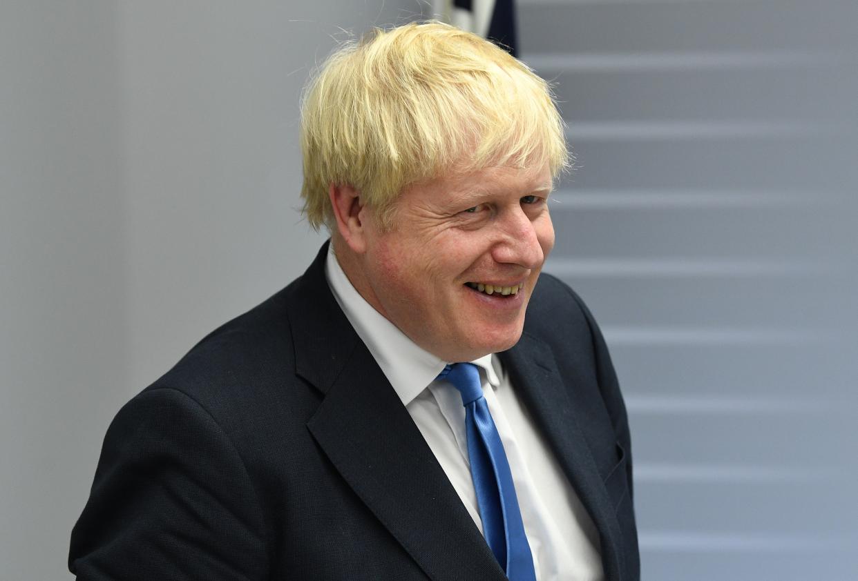 Prime Minister Boris Johnson during his meeting with Japanese Prime Minister Shinzo Abe for bilateral talks during the G7 summit in Biarritz, France.