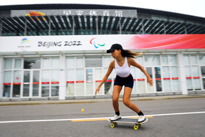 The Wider Image: Amid COVID shutdowns, Chinese women flock to skateboarding