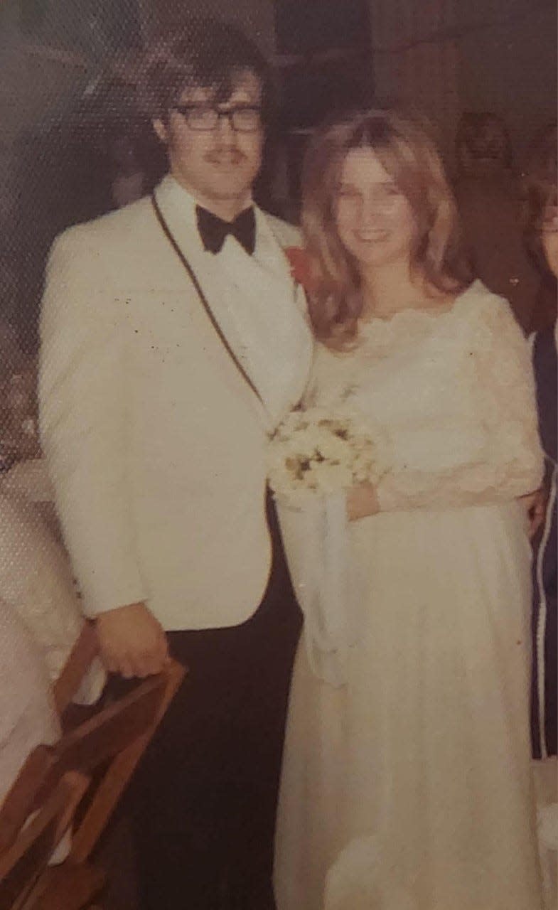 The couple in 1973