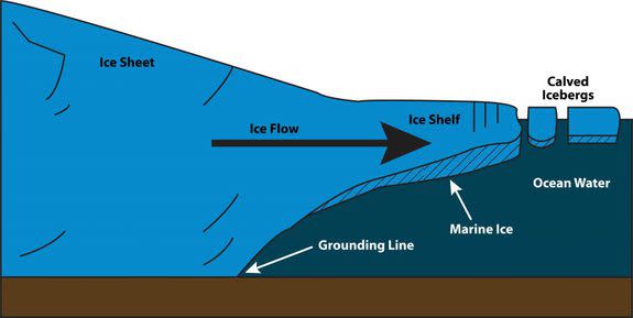 El iceberg puede transportar hierro hacia el océano. (Foto Mashable)