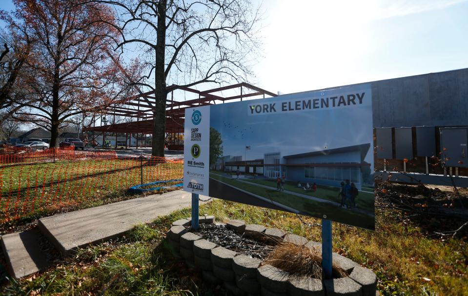 The newly constructed York Elementary is nearly complete. The file photo shown here was from December 2021.