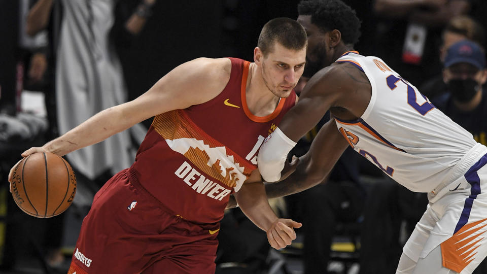 NBA MVP Nikola Jokic cited a need for rest as his reason for not competing for Serbia in the lead-up to the Tokyo Olympics. (Photo by AAron Ontiveroz/MediaNews Group/The Denver Post via Getty Images)