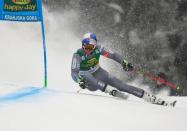 Alpine Skiing - FIS Alpine Skiing World Cup - Men's Giant Slalom - Kranjska Gora, Slovenia - March 3, 2018 - Alexis Pinturault of France in action. REUTERS/Borut Zivulovic