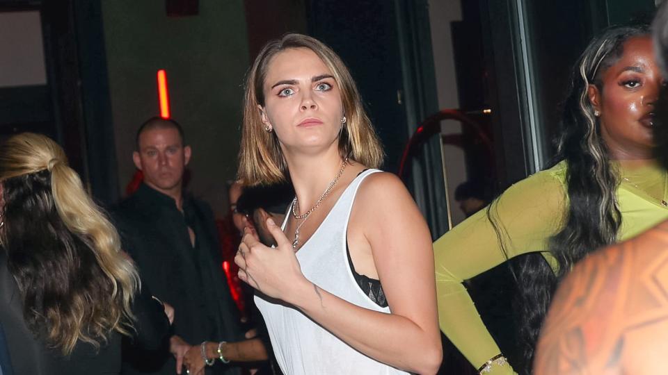 new york, ny september 13 cara delevingne is seen on september 13, 2023 in new york city photo by jose perezbauer griffingc images