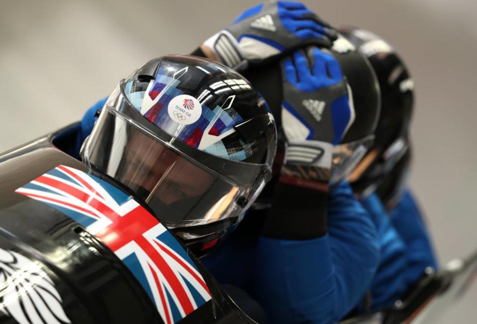 Brad Hall’s four-man bobsleigh crew defied funding issues to reach Beijing (David Davies/PA) (PA Archive)