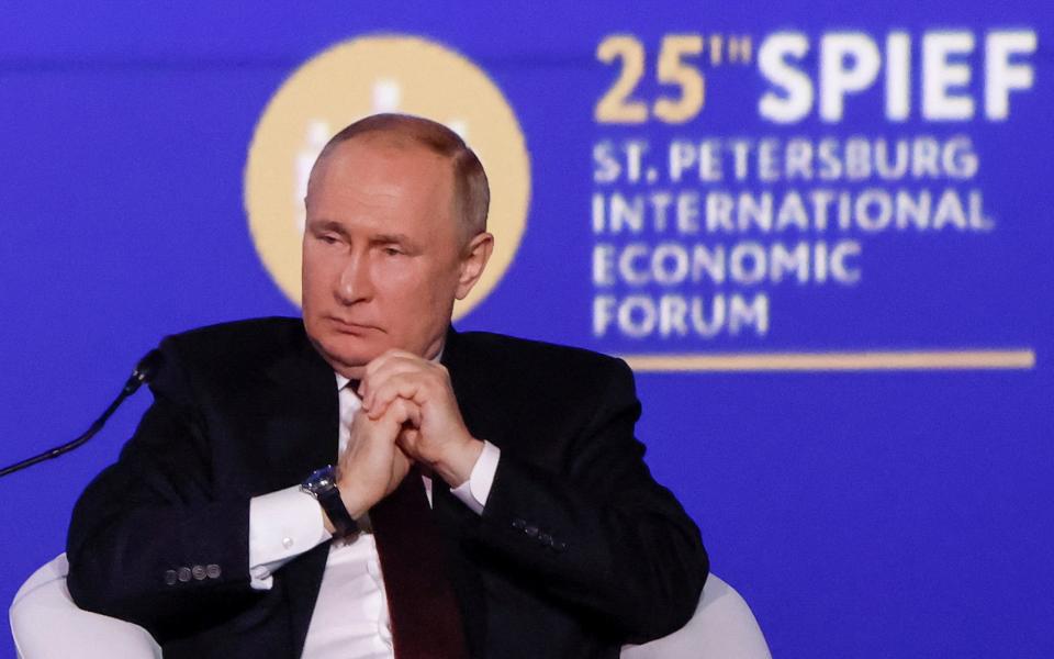 Vladimir Putin in Saint Petersburg - Reuters