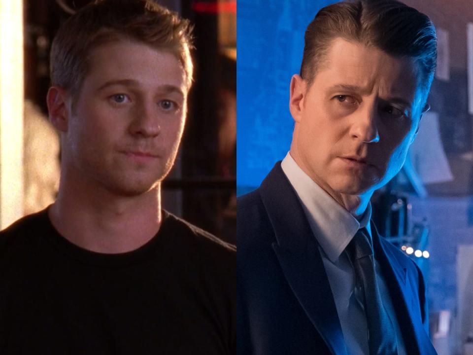 On the left: Ben McKenzie as Ryan Atwood on season four of "The O.C." On the right: McKenzie as Jim Gordon on season four of "Gotham."