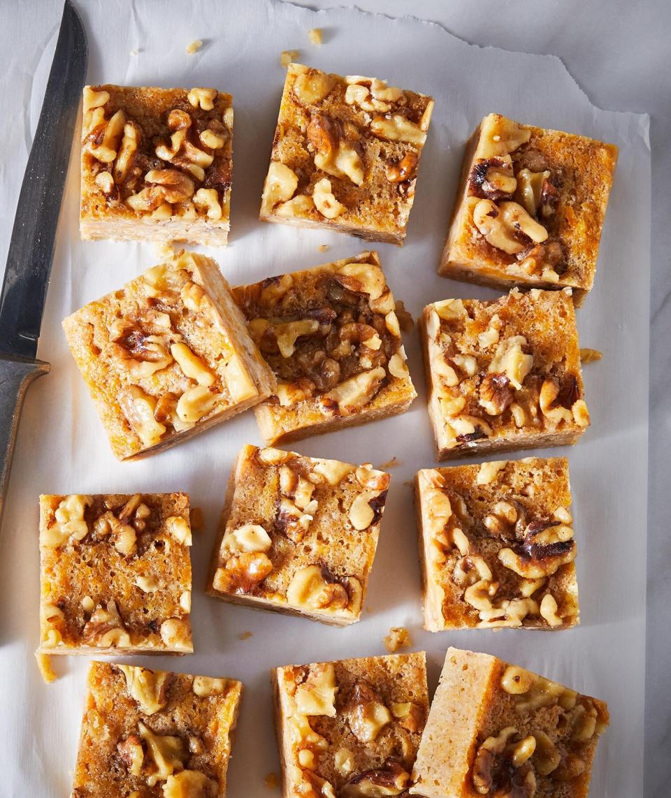 Butternut Blondies With Maple Walnuts