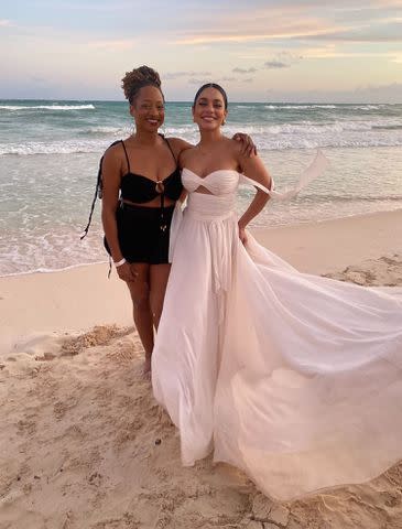 <p>Monique Coleman Instagram</p> The costars were reunited on Hudgens' big day