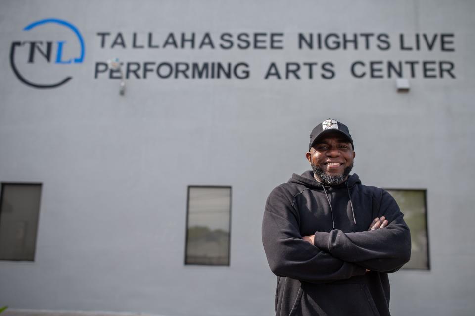 Darius "Doc" Baker poses for a portrait at Tallahassee Nights Live on Tuesday, April 16, 2024.