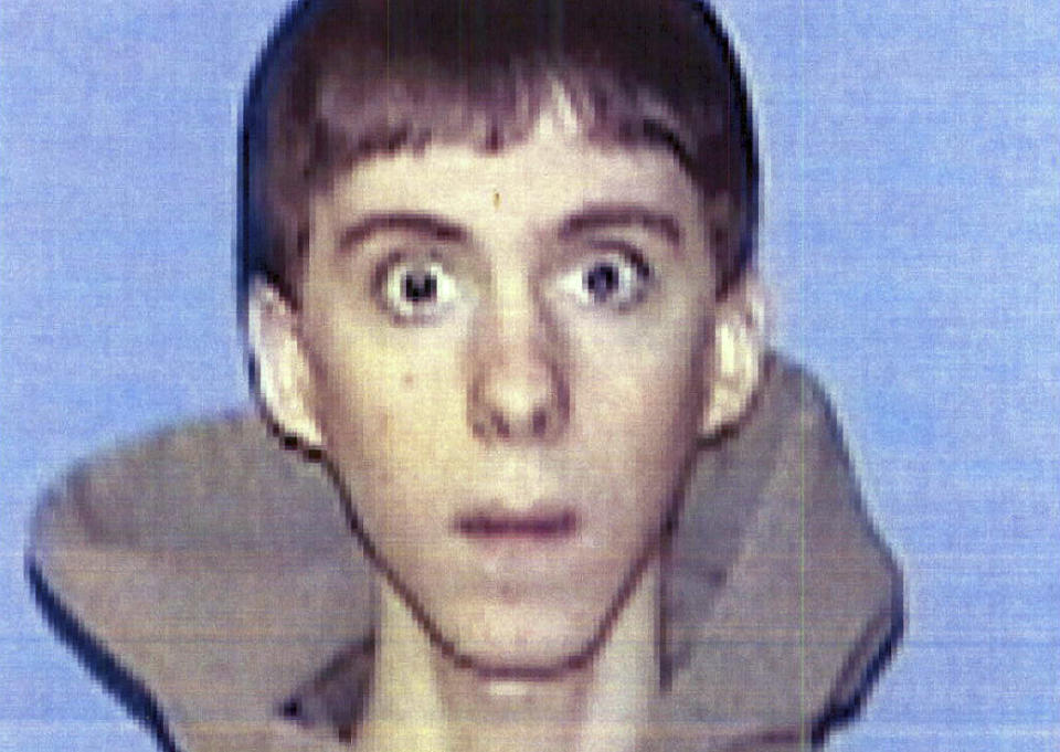 FILE - This undated identification file photo provided Wednesday, April 3, 2013, by Western Connecticut State University in Danbury, Conn., shows former student Adam Lanza. Lanza, who carried out the shooting massacre at Sandy Hook Elementary School in December 2012, apparently called a radio station a year earlier to discuss the 2009 mauling of a Connecticut woman by a chimpanzee. (AP Photo/Western Connecticut State University, File)