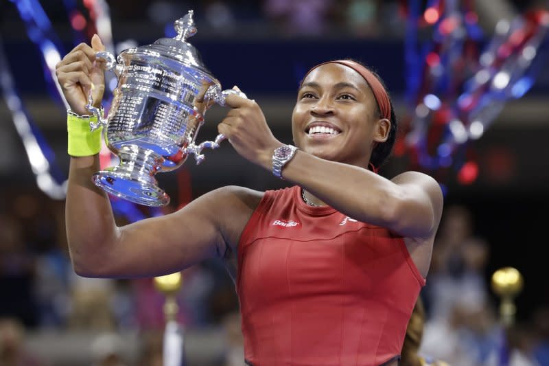 Coco Gauff, the 2023 U.S. Open champion, is the No. 4 seed in the women's singles circuit for the 2024 Australian Open. File Photo by John Angelillo/UPI