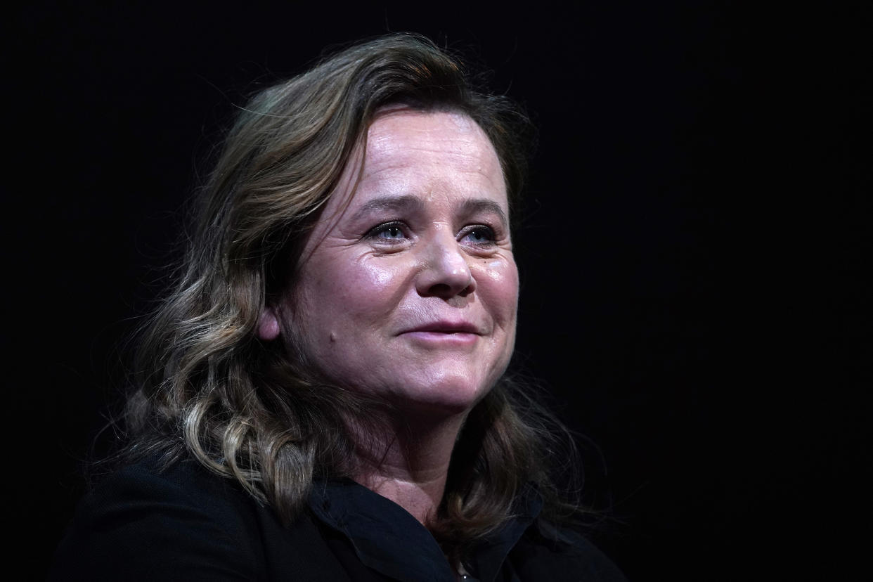 NEW YORK, NEW YORK - SEPTEMBER 22: Emily Watson speaks during SAG-AFTRA Foundation's 