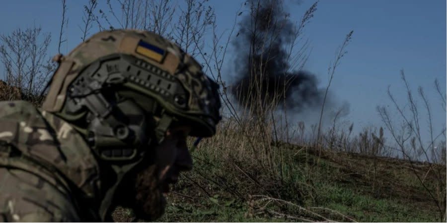 Ukrainian soldier in Kherson oblast, illustrative photo