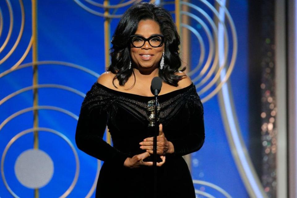 Oprah Winfrey at the 2018 Golden Globes