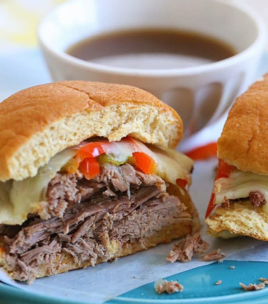 French Dip Sandwiches With Caramelized Onions from SkinnyTaste