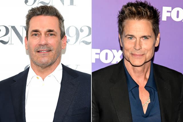 <p>Gary Gershoff/Getty; Daniel Zuchnik/Variety via Getty</p> Jon Hamm wanted Rob Lowe's "The West Wing" role