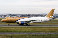 <p><b>No. 19: Gulf Air</b><br> OTP 2016: 82.70 per cent<br> (Photo: Oliver Holzbauer/<a rel="nofollow noopener" href="https://www.flickr.com/photos/nickraider/17154751570/in/photolist-s8UzYN-jzs7yy-8vEXkh-qQxhEU-73Rmn9-rm9VGj-896SJq-oVuoQC-7GNnFa-nLNkcR-8vBVVr-8vEXcj-5YYmCw-7GSPgs-5YjDB1-qwMzbF-pPNjM1-rc84wt-6LxSmo-7fyhzv-6TDJy5-pE1599-r4atbq-4PKZ4a-dPy5yh-6jW4Ms-qgxPQE-r8WBWp-rdAzGv-5YjDxL-ixG6zR-sfBSyu-73MpAa-nWxtme-JbAbRq-hpcwjK-omxuZc-woXeTZ-8vEXjo-4xXHuP-9oaAhT-yTvVf-9seGTg-nmoRvo-53G9AK-a2z8Qf-27GBL6-8eSV3D-8qwUPh-27GsY2" target="_blank" data-ylk="slk:Flickr;elm:context_link;itc:0;sec:content-canvas" class="link ">Flickr</a>) </p>