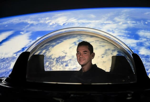 Jared Isaacman in cupola