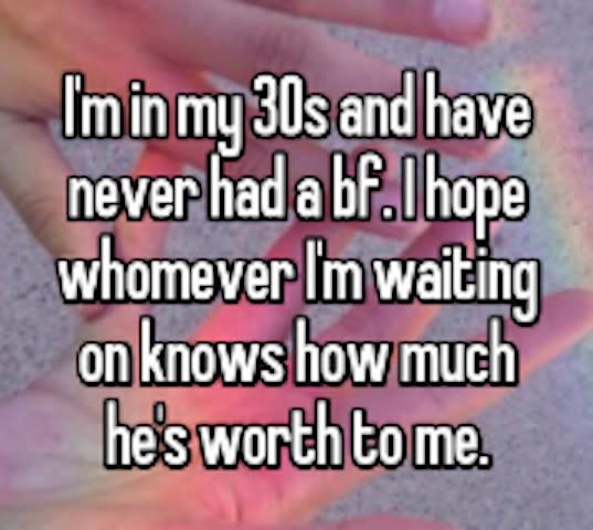 Adult women confess that they’ve never had a significant other