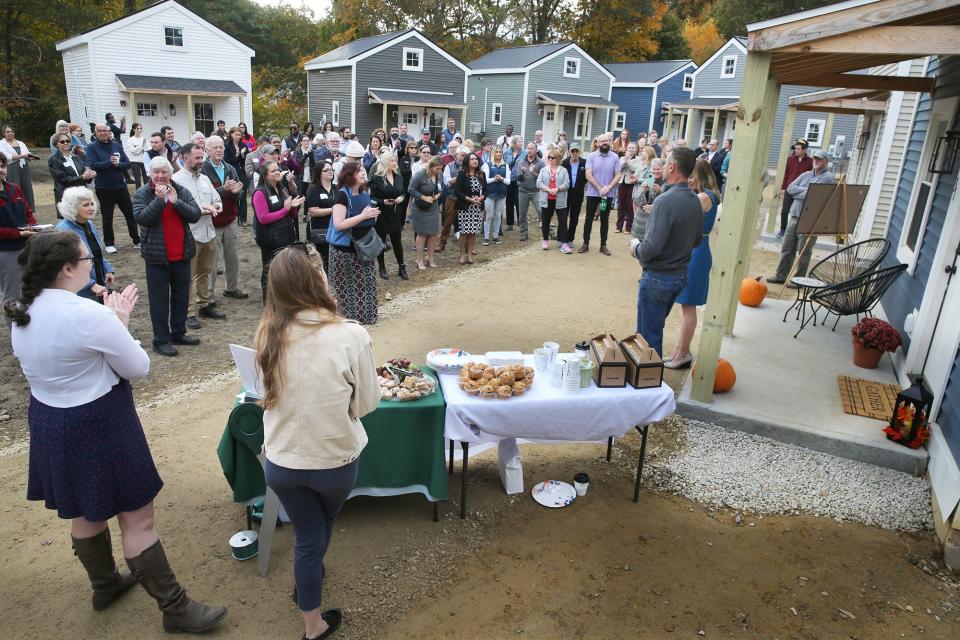 Design-build duo John and Maggie Randolph are celebrating the opening of their project, the Cottages at Back River Road, on Thursday morning in Dover with city and local housing leaders.