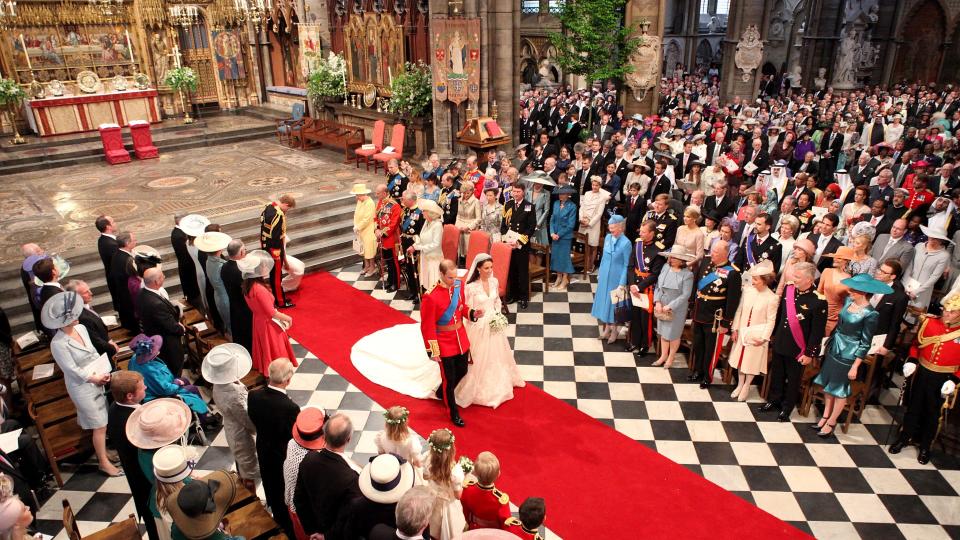 Over 2000 guests were in Westminster Abbey for the nuptials