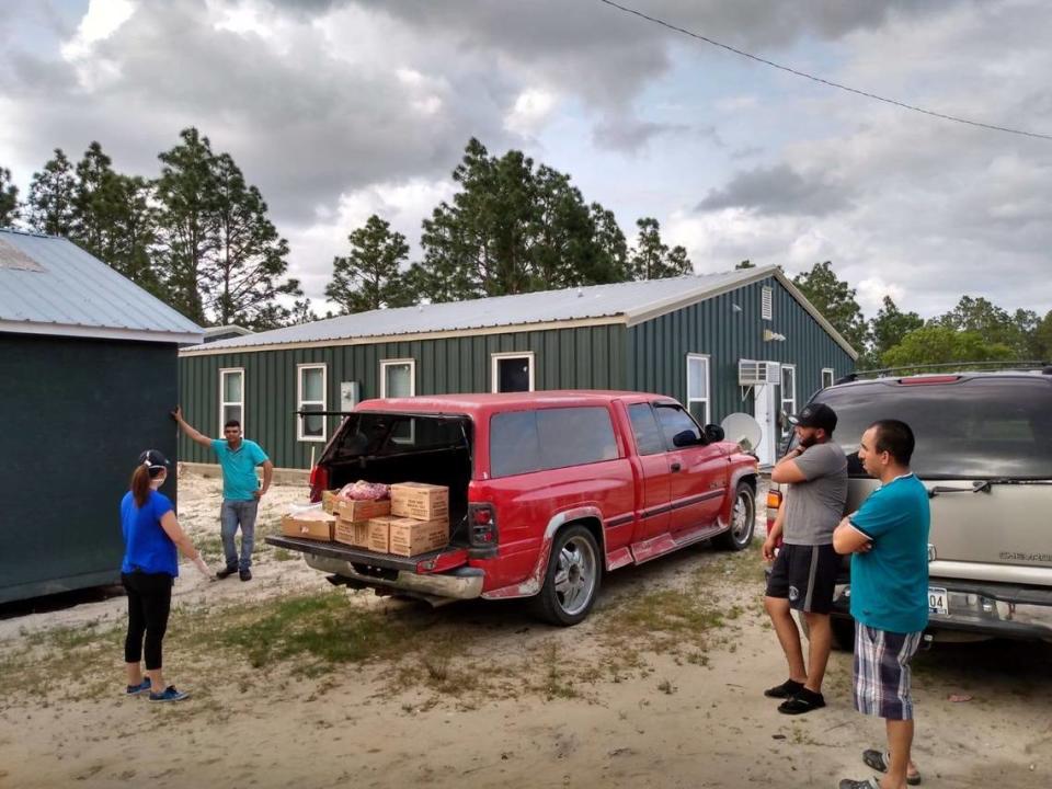 The Migrant Education Program at Bladen County Schools and the Episcopal Farmworker Ministry delivered groceries to seasonal farmworkers during the first year of the COVID pandemic.